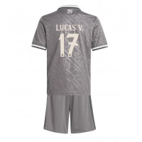 Dres Real Madrid Lucas Vazquez #17 Tretina pre deti 2024-25 Krátky Rukáv (+ trenírky)